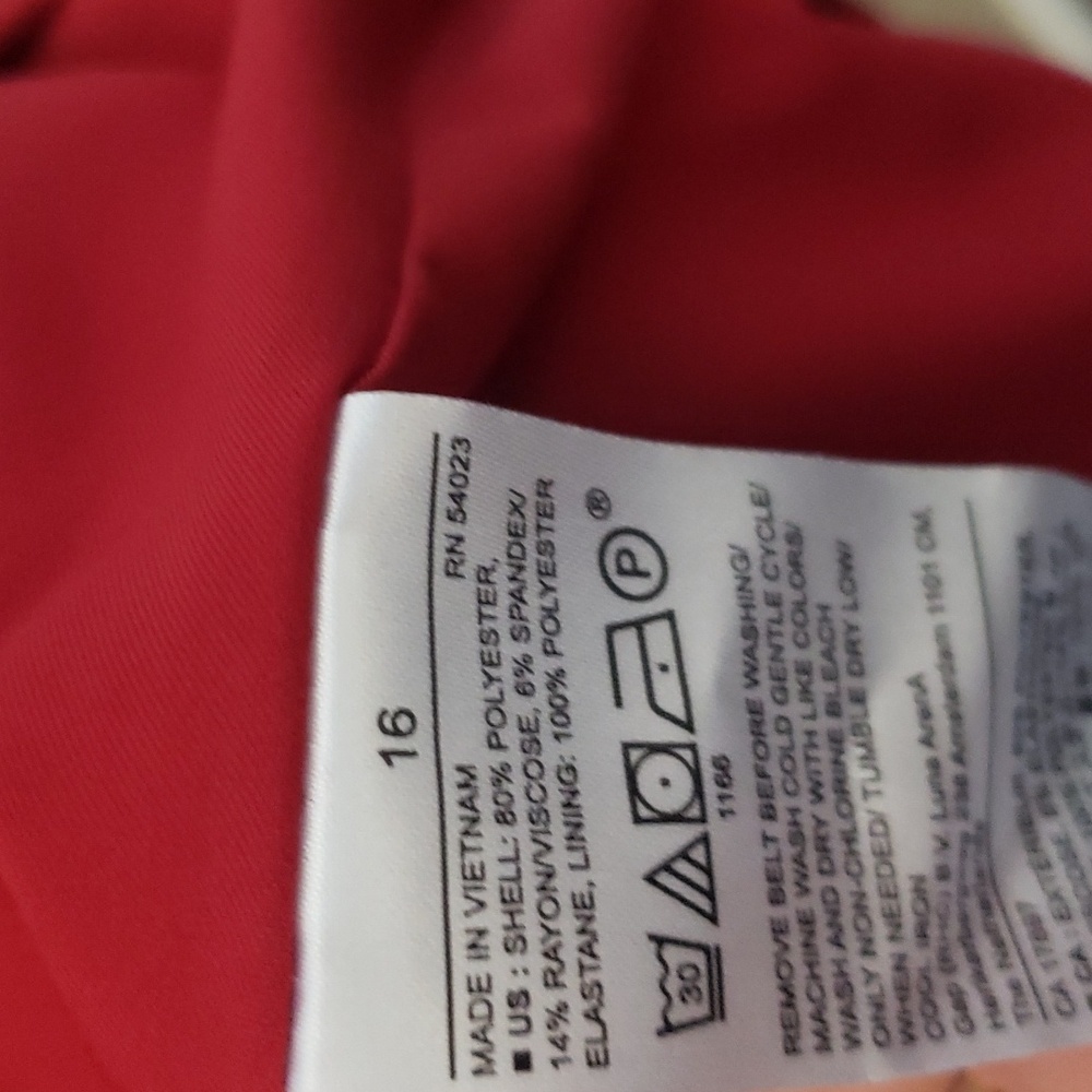 Banana republic red skirt size 16 - Picture 6 of 6